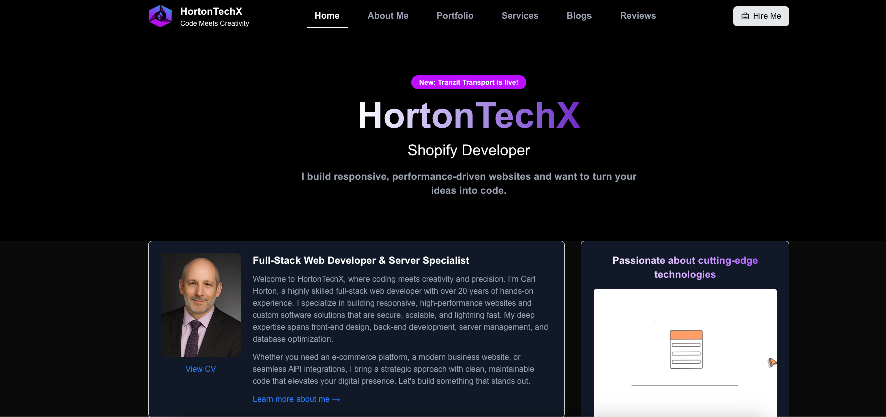 HortonTechX Portfolio